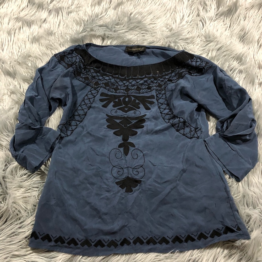 Corey Lynn Calter Anthropologie Silk Dazzler Top